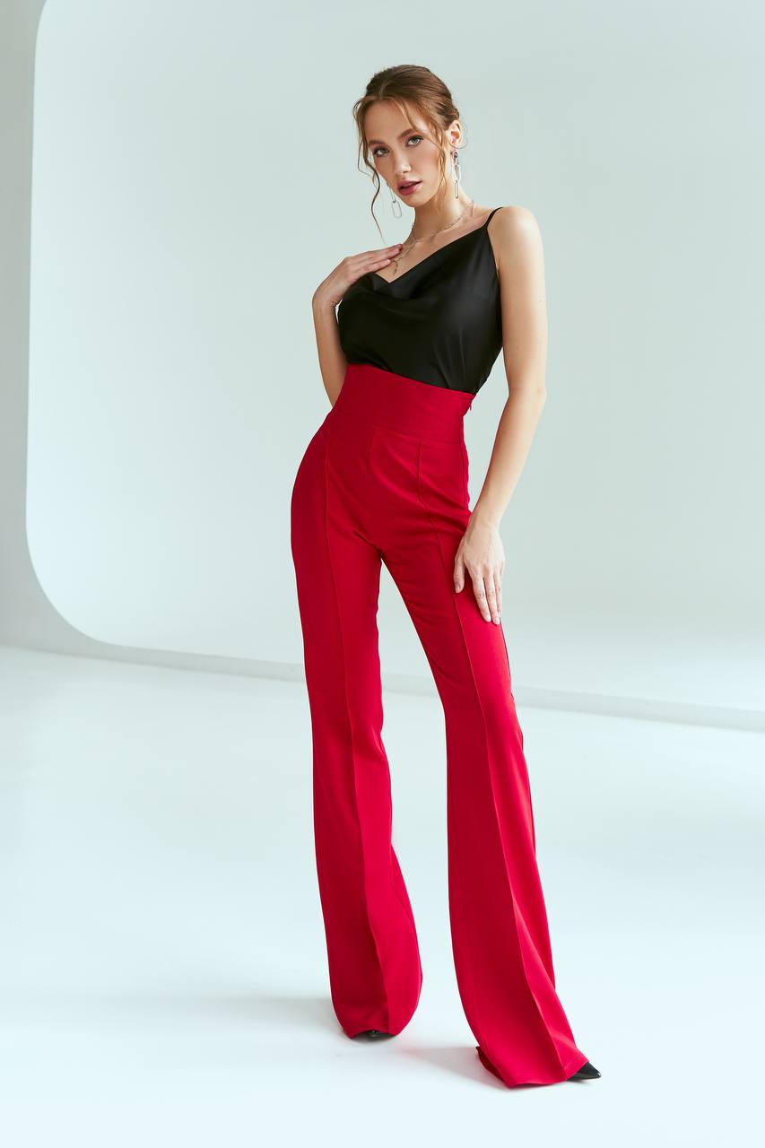 Black formal high waist pants