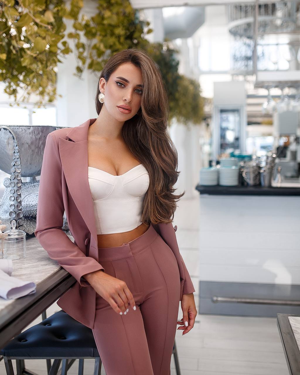 Zweiteiliger Anzug | Zweireihiger Blazer + Hose