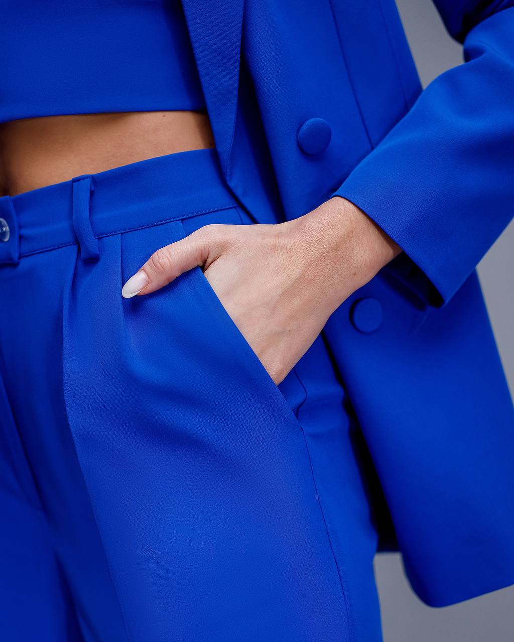 Three Piece Suit|Elegant Blazer with Pants+Top