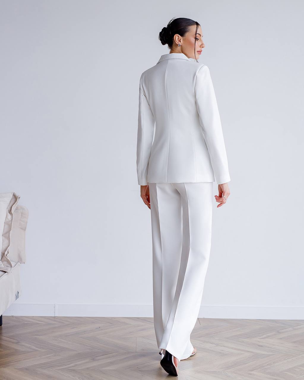 Dreiteiliger Anzug | Blazer mit Satinkragen + Weste + Hose