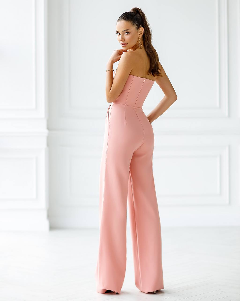 Corset Sleeveless Wide Leg Jumpsuit