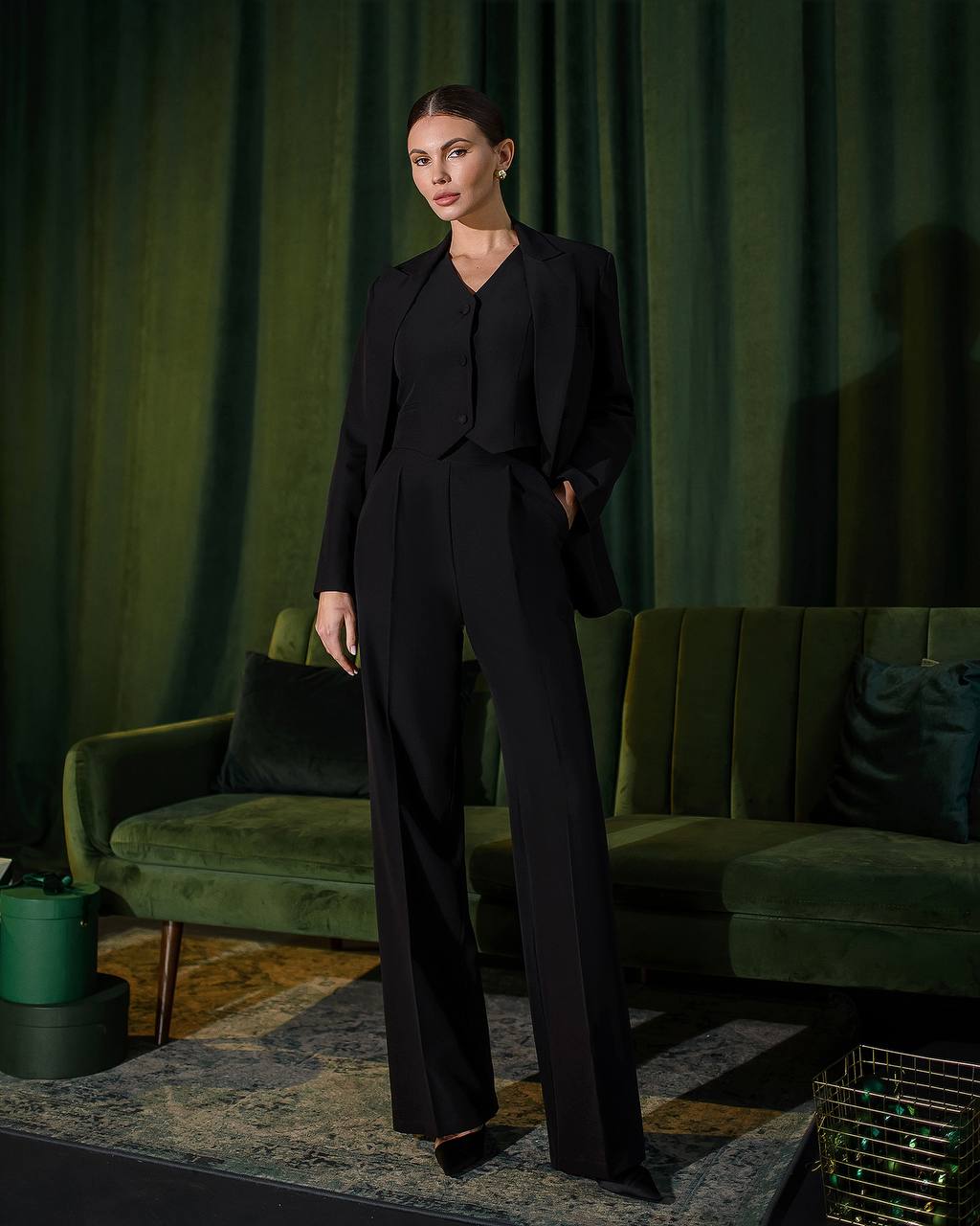Dreiteiliger Anzug|Designer-Premiumanzug