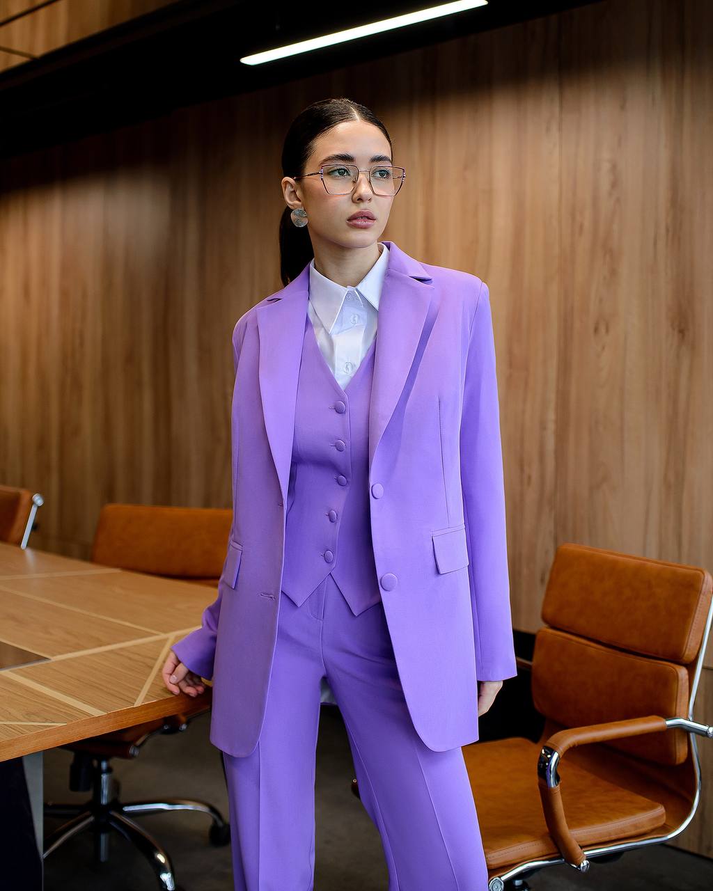 Dreiteiliger Anzug | Zweireihiger Blazer + Weste + Hose
