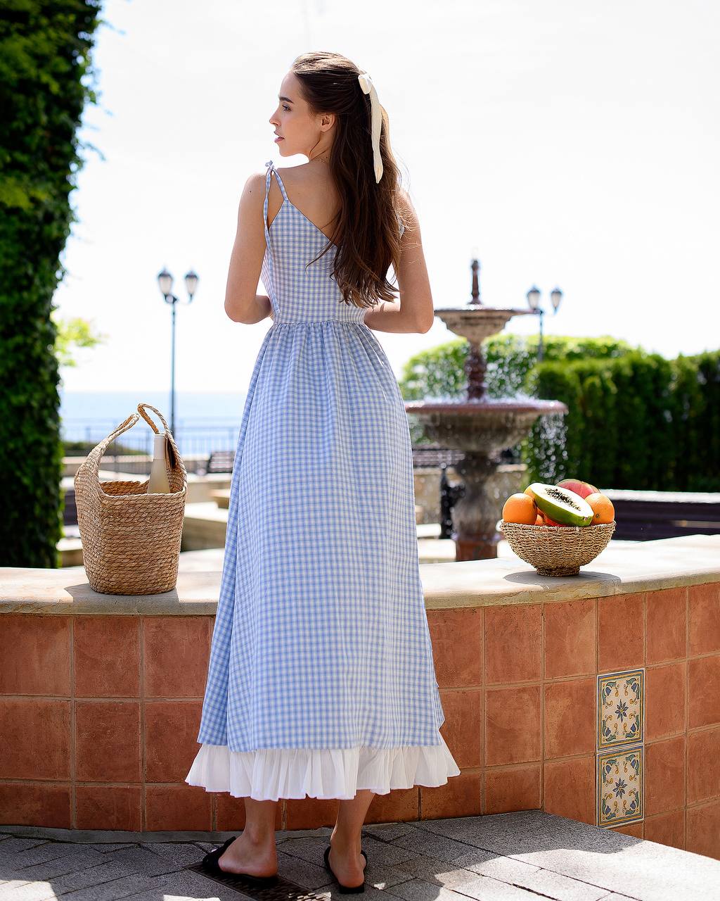 Summer Designer Dress with Front Slit