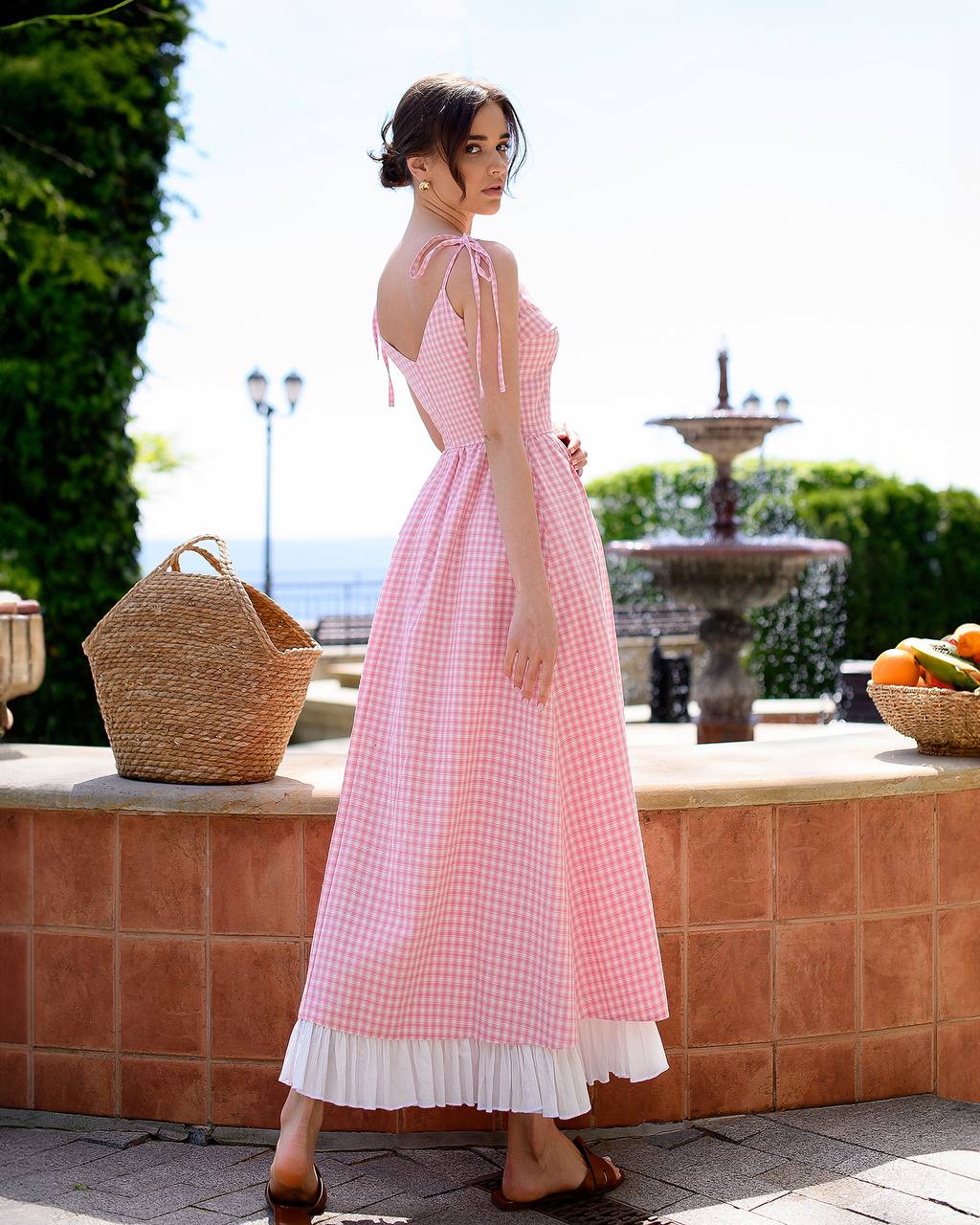 Summer Designer Dress with Front Slit