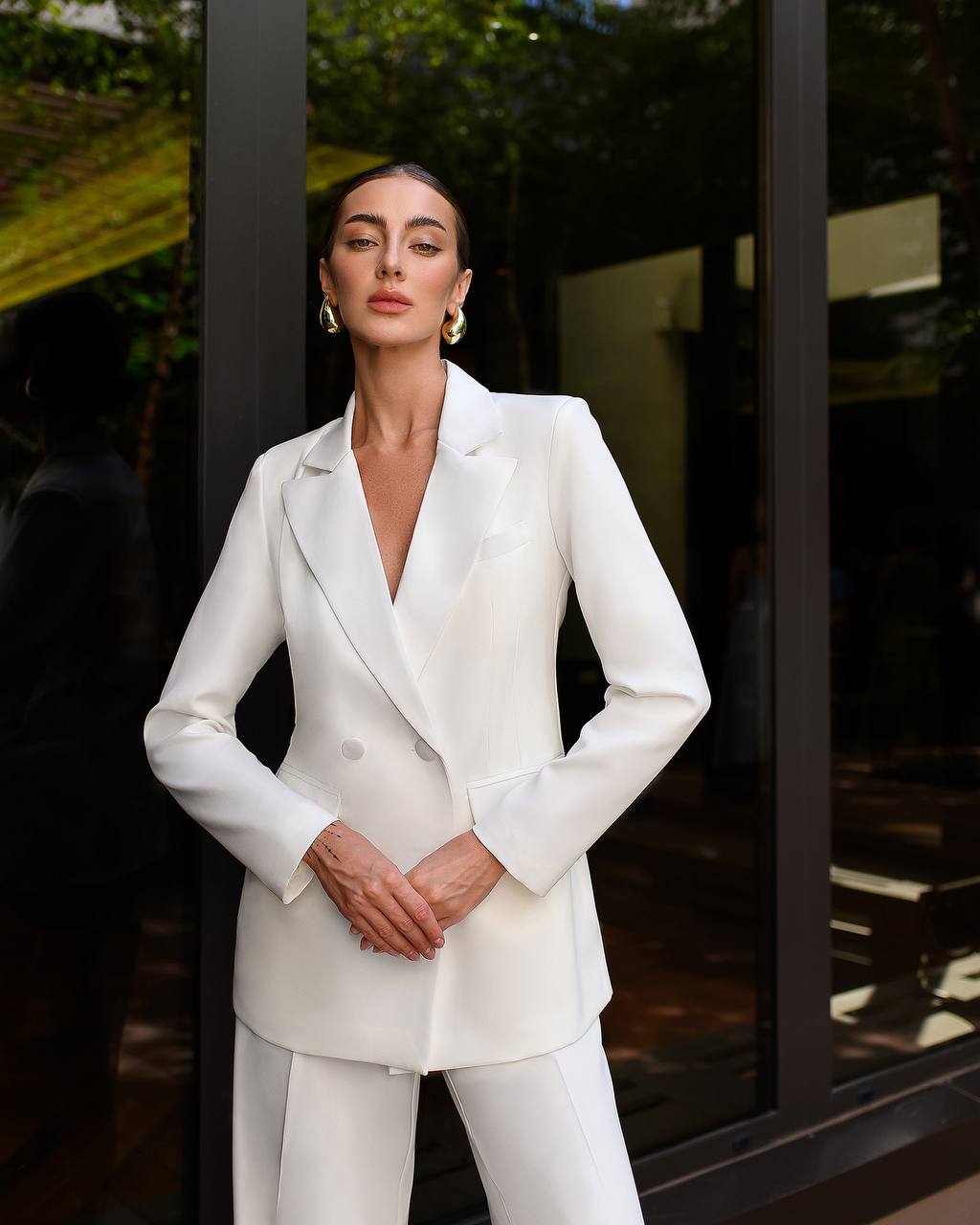 Dreiteiliger Anzug|Blazer+Oberteil+Hose