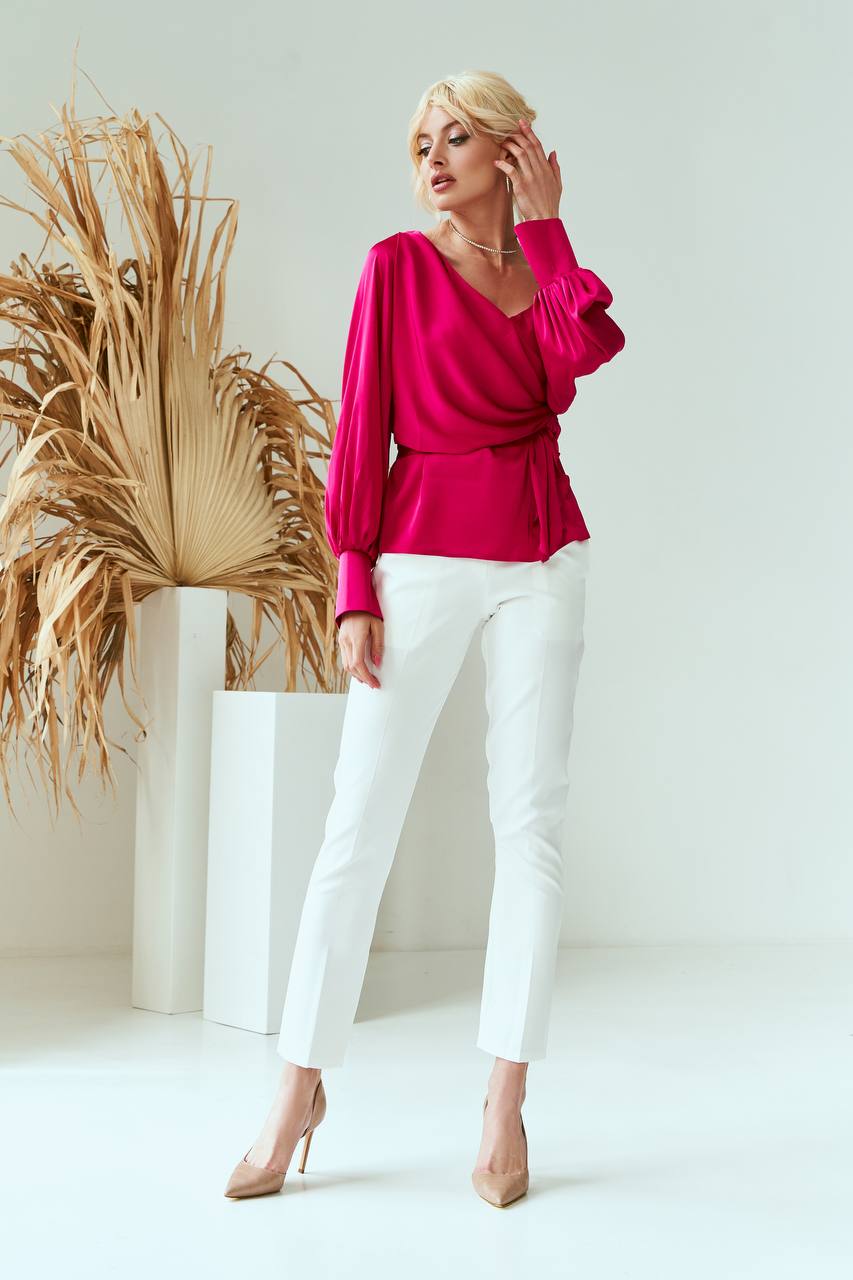Black women straight leg pants, regular fit trousers