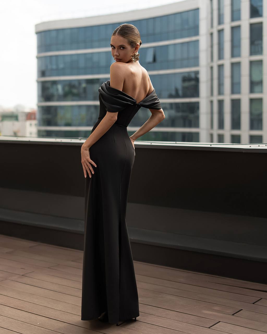 Off Shoulder Casual Maxi Dress