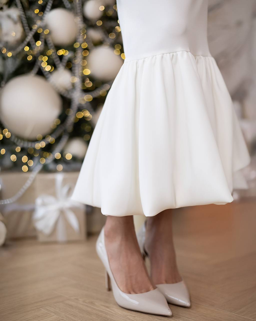 Strapless Mermaid Midi Dress