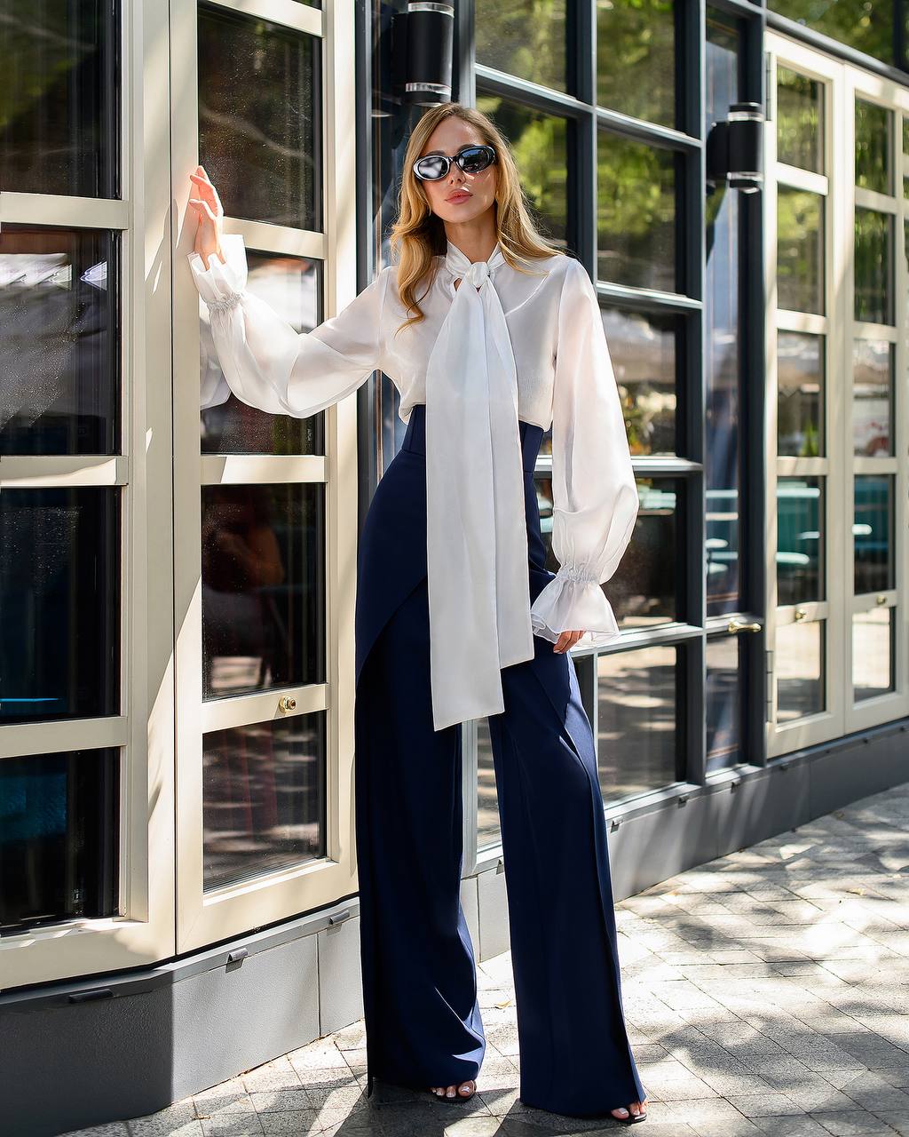 Blouse Long Sleeve with Bow