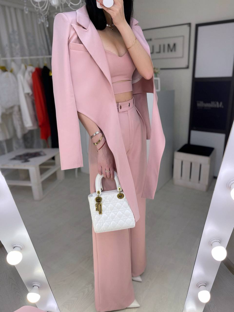 Three Piece Suit|Wrap Blazer+Top+ Pants