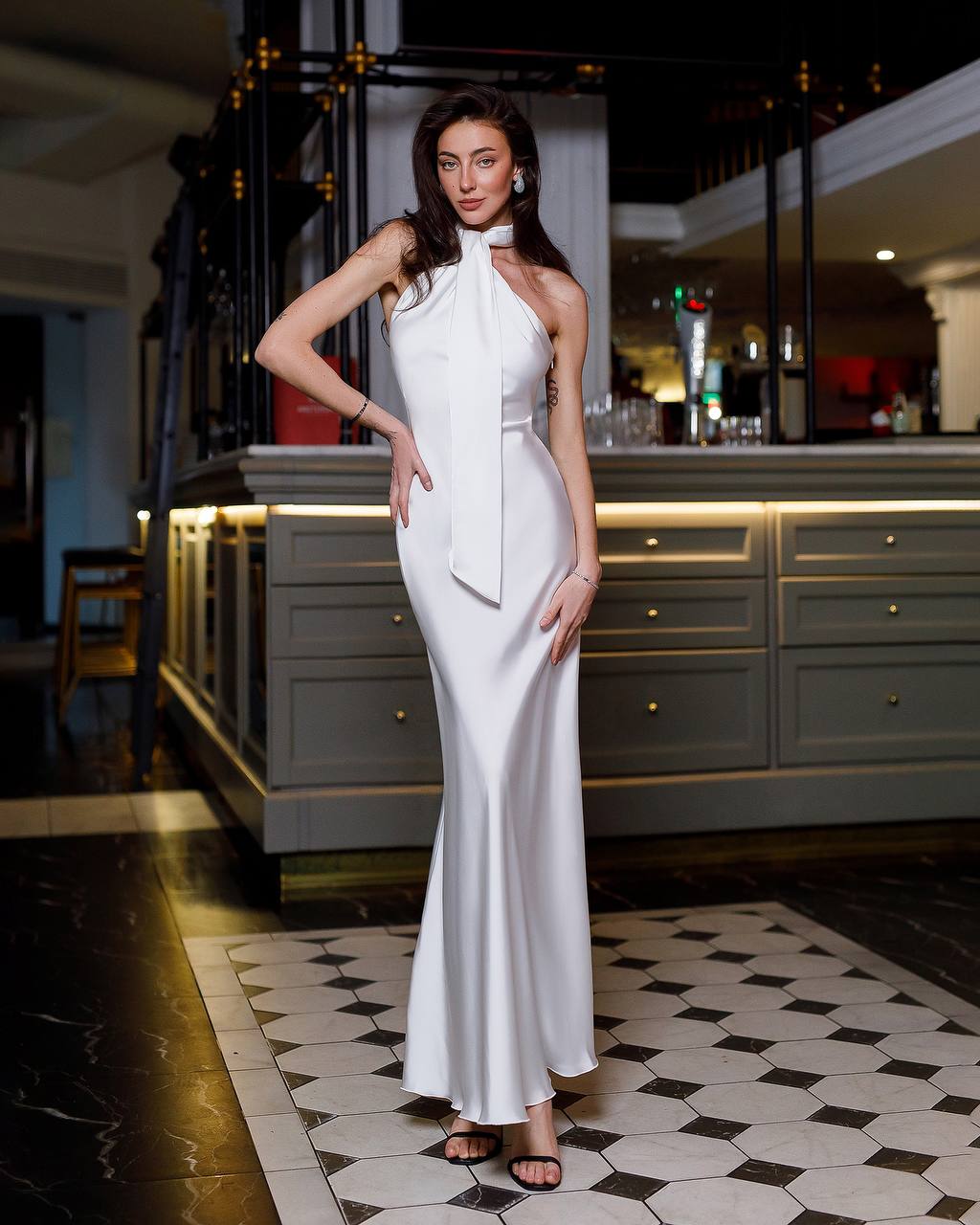 White Maxi Elegant Sleeveless Dress