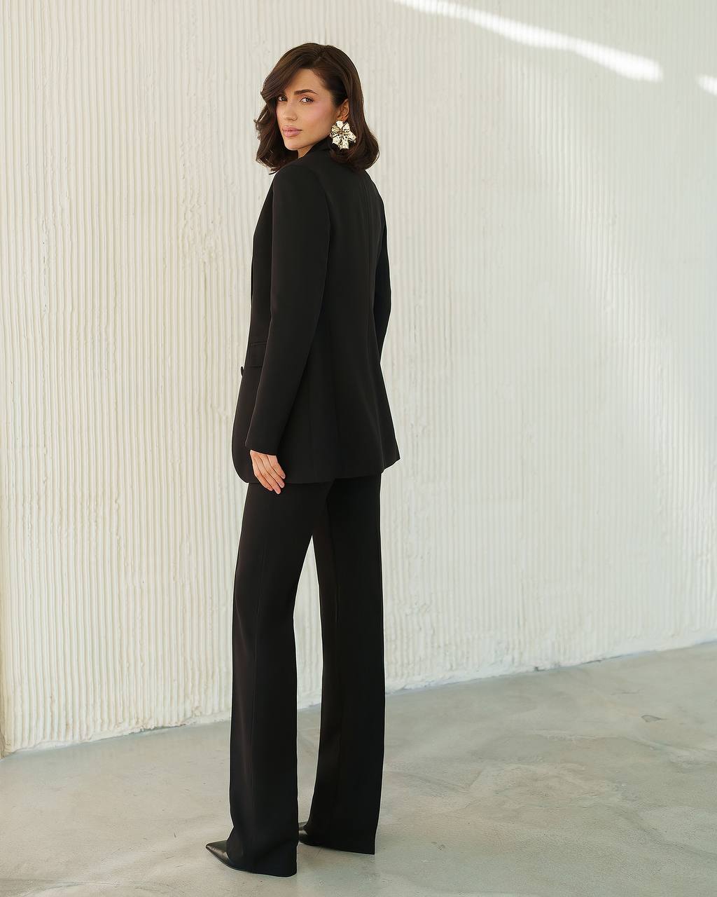 Dreiteiliger Anzug | Zweireihiger Blazer + Weste + gerade Hose