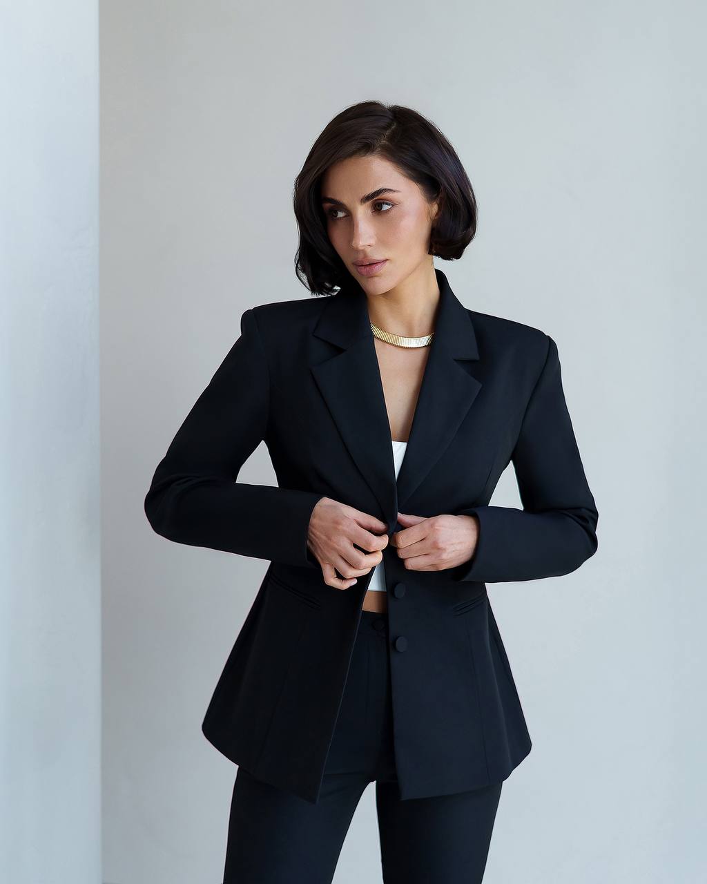 Three Breasted Blazer + High Bell Bottoms | Suit