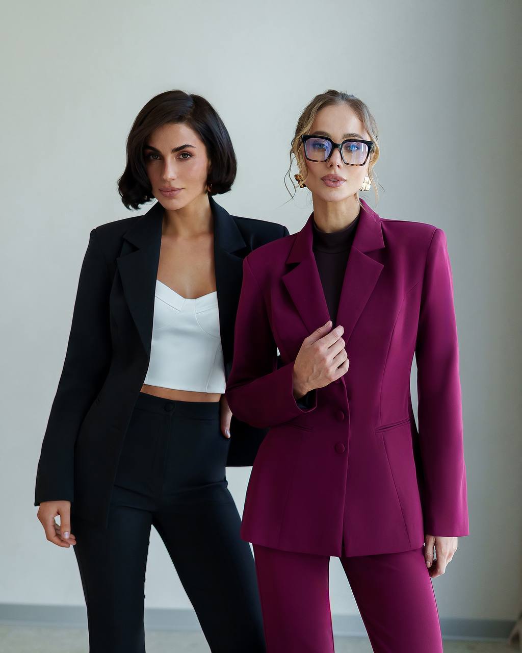 Three Breasted Blazer + High Bell Bottoms | Suit