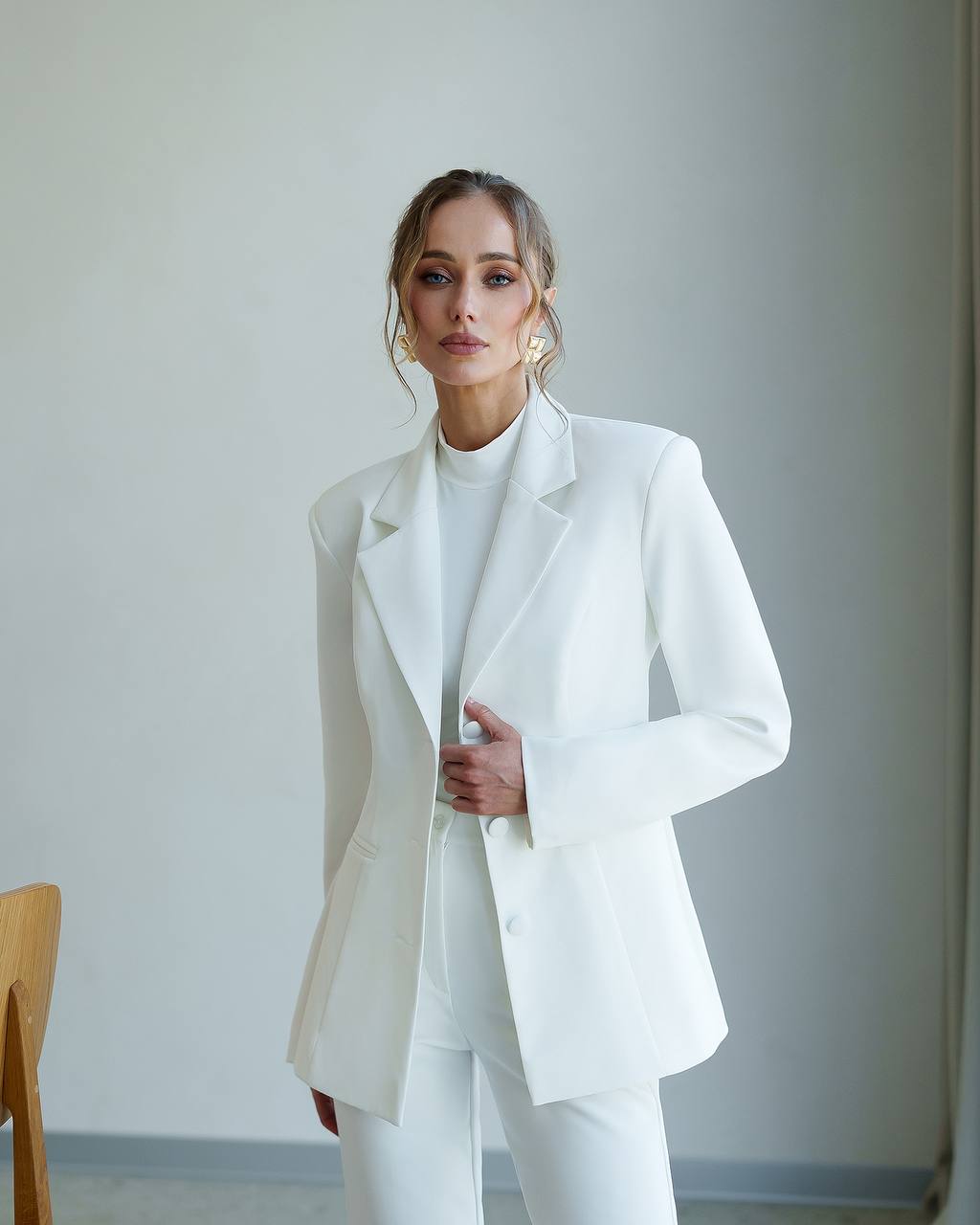 Three Breasted Blazer + High Bell Bottoms | Suit