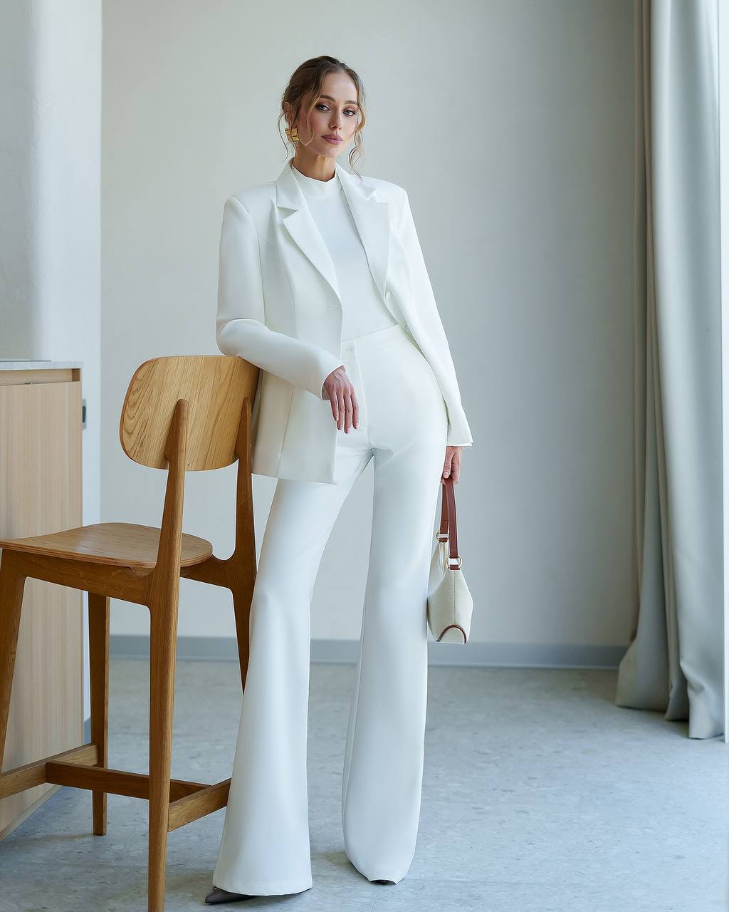 Three Breasted Blazer + High Bell Bottoms | Suit