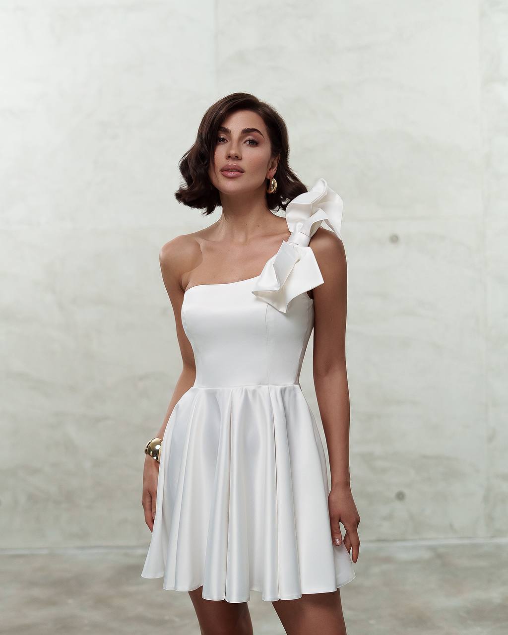 One Shoulder Mini Corset Dress
