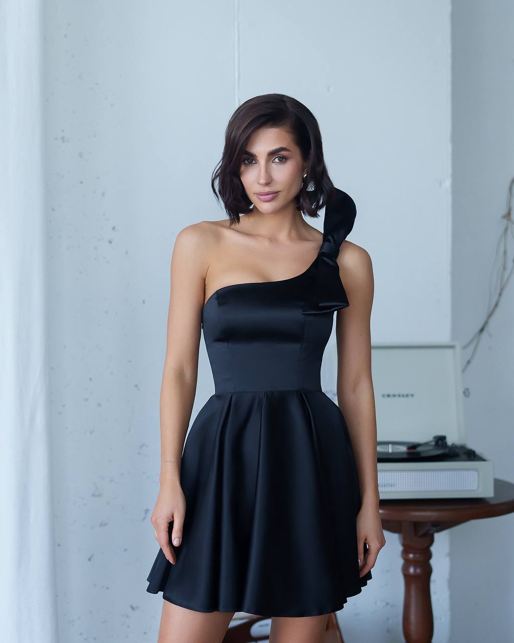 One Shoulder Mini Corset Dress