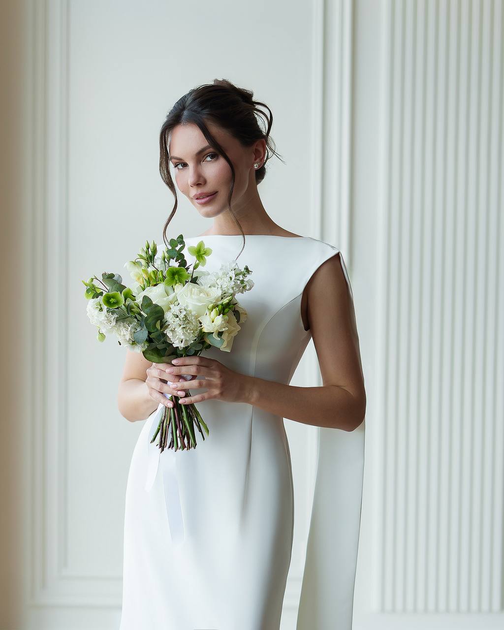White Maxi Dress with Shoulder Ties