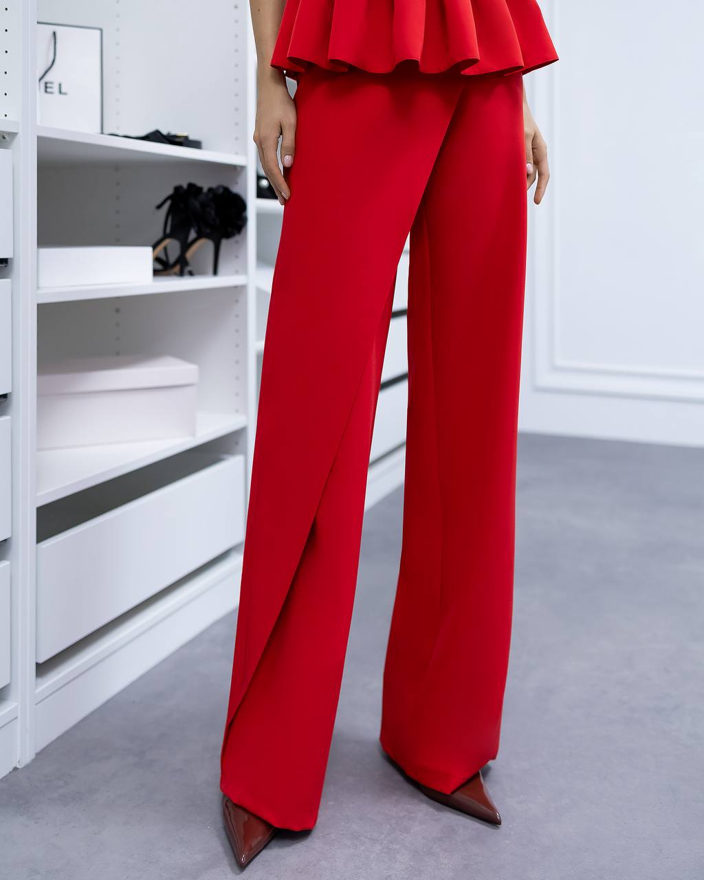 Elegant High Waist Wide Leg Pants