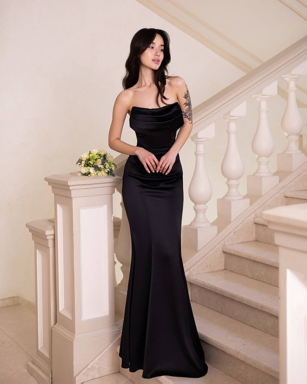 Elegant Pink Wedding Guest Corset Maxi Dress