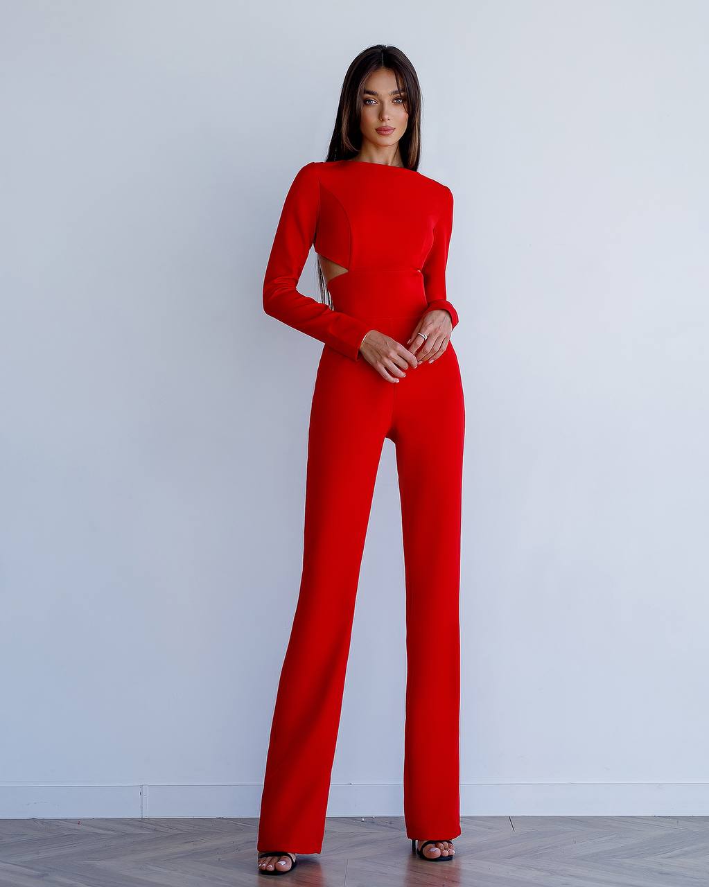 Formeller Jumpsuit mit offenem Rücken 