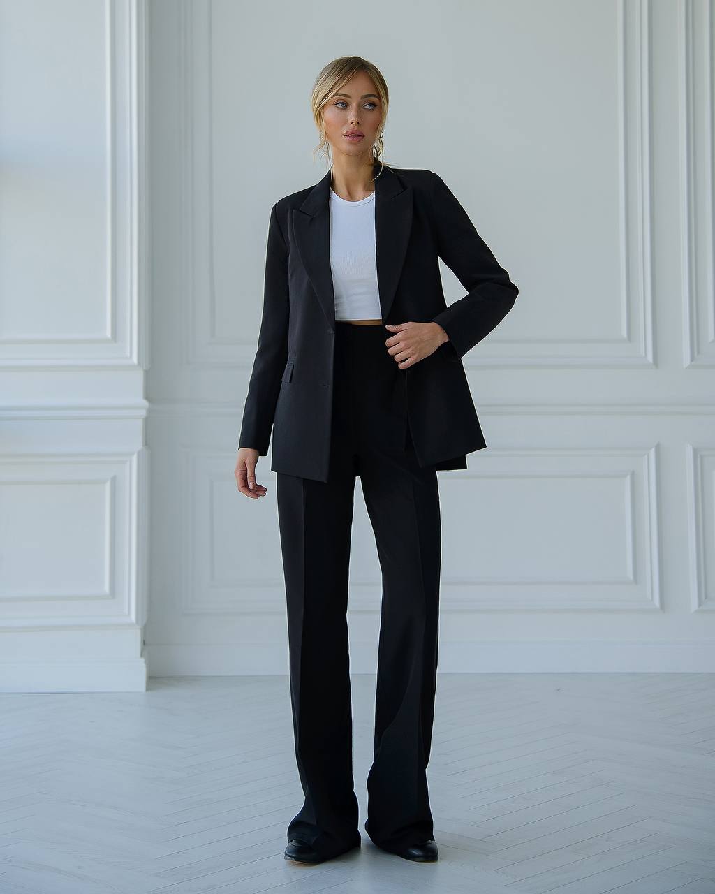 Black Pantsuit| Two Piece Suit