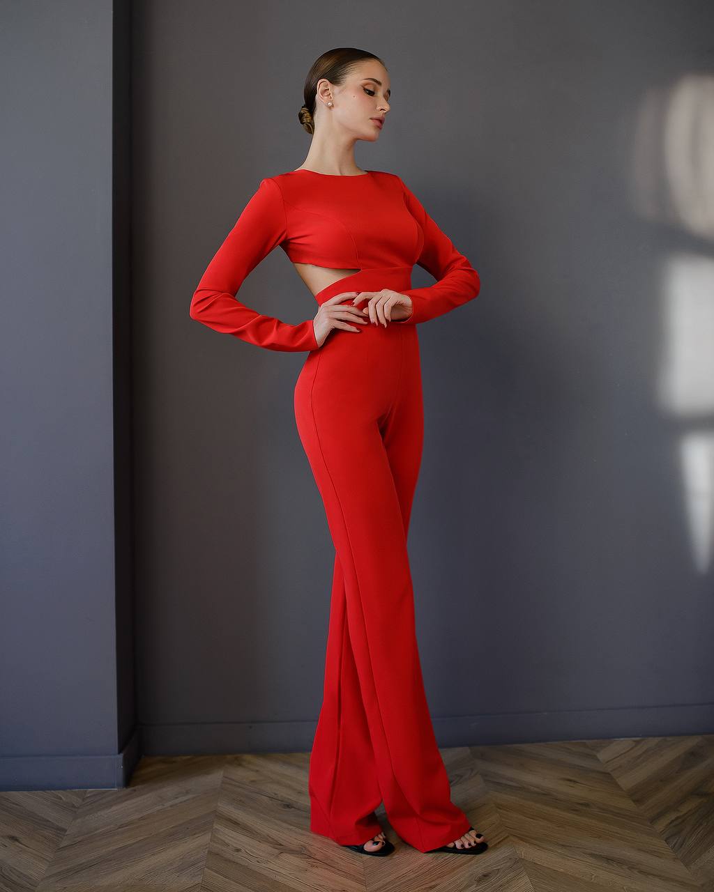 Open Back Formal Jumpsuit