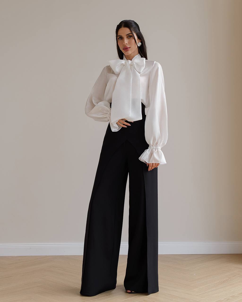 Designer High Waisted Wide Leg Women Pants