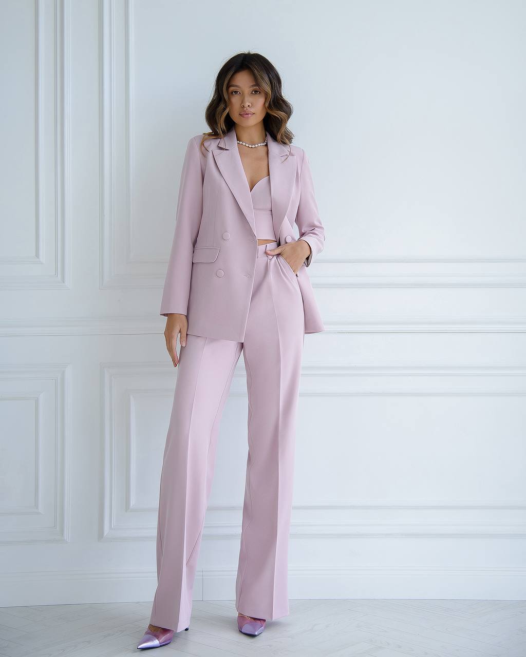 Elegant Three Piece Formal Pantsuit