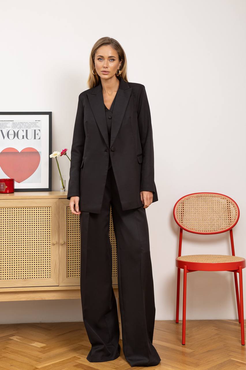 Palazzo Three Piece Pantsuit