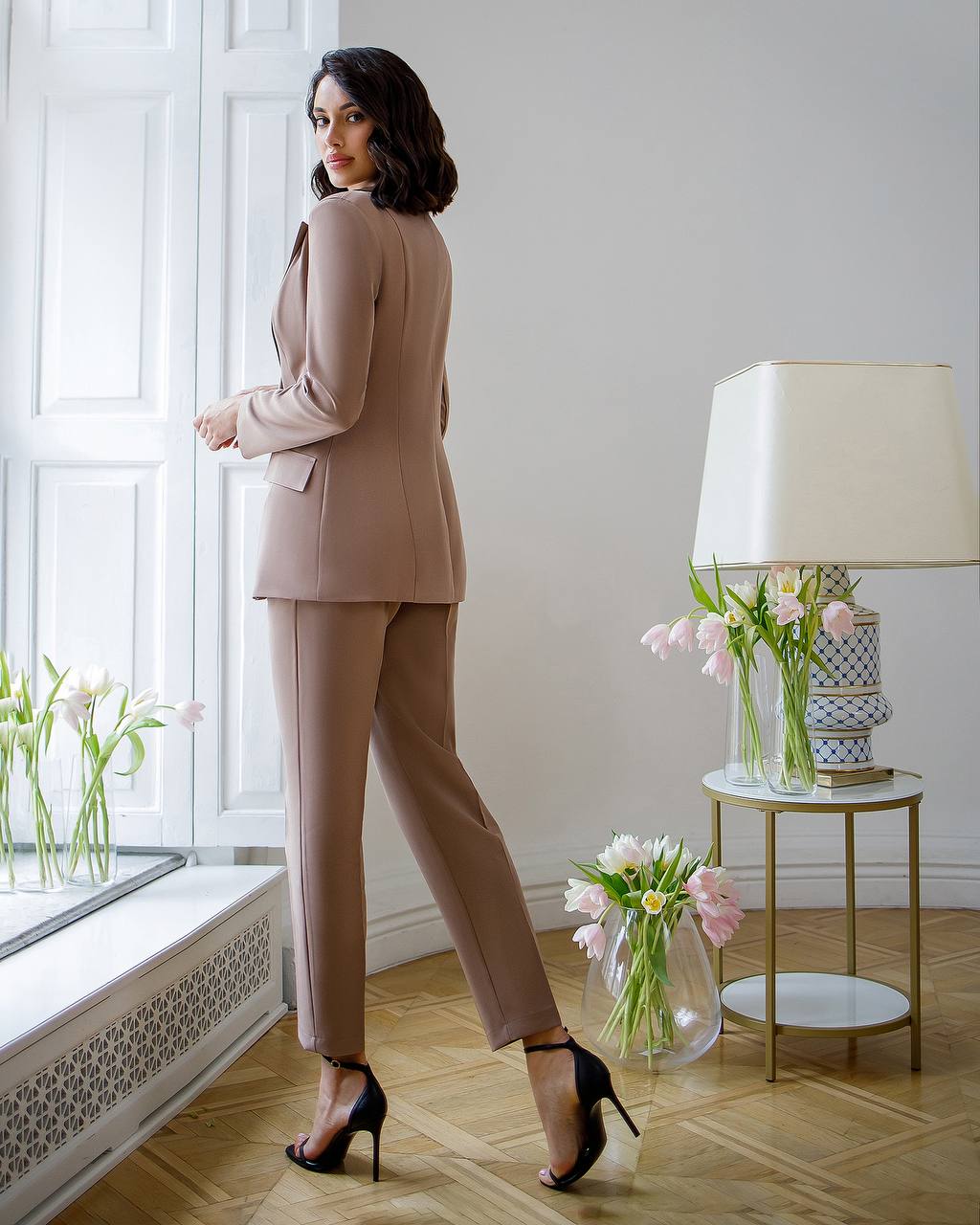 Two Piece Pantsuit|Single Breasted Blazer+Pants