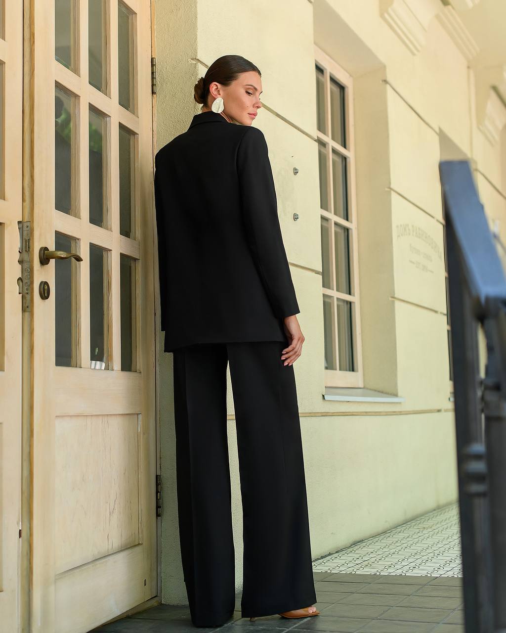 Two Piece Pantsuit|Elegant Blazer+Wide Leg Pants