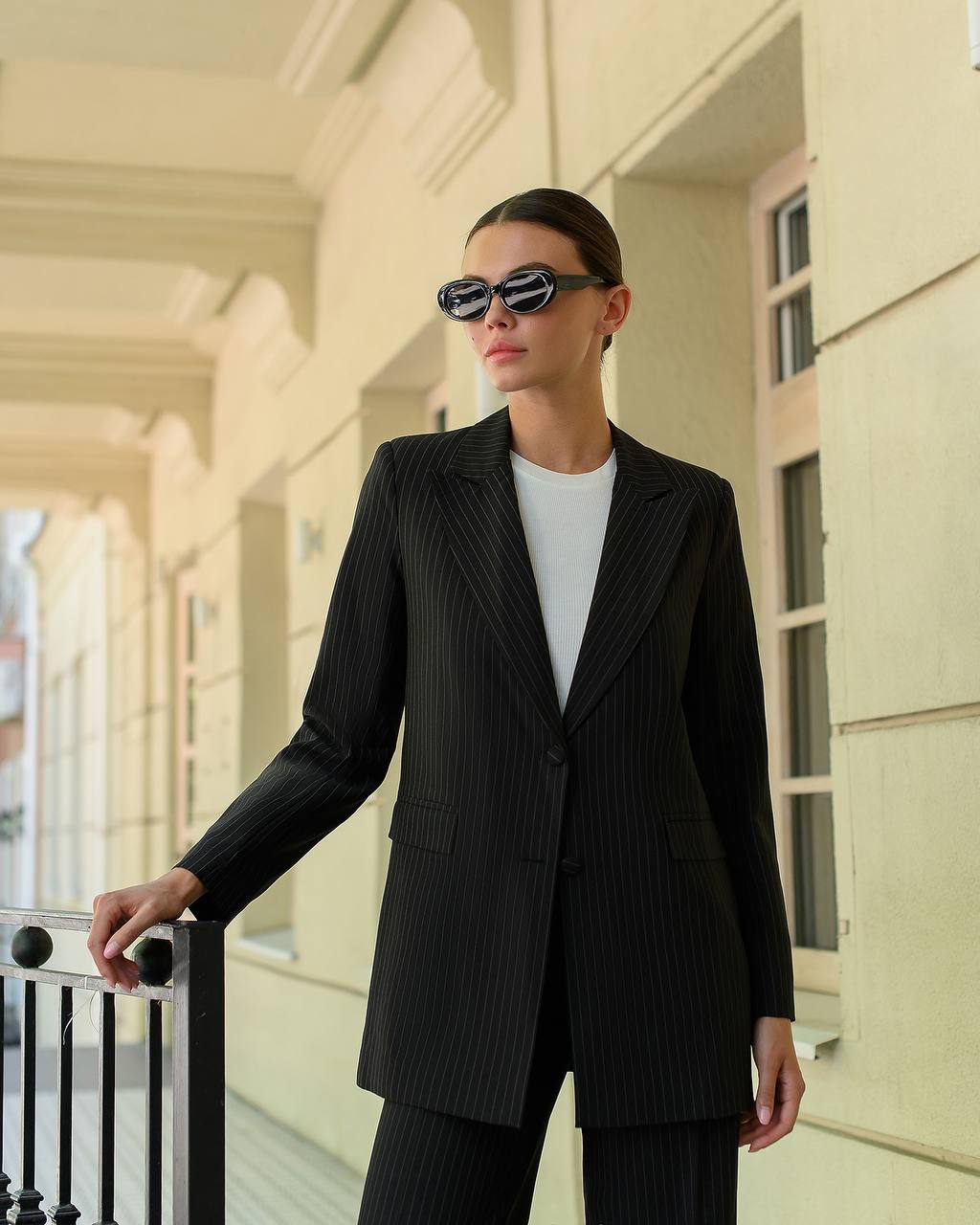 Two Piece Pantsuit|Elegant Blazer+Wide Leg Pants