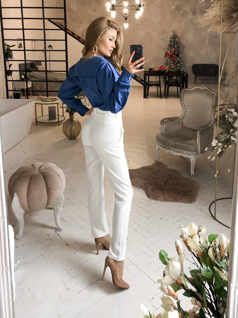 Women regular fit trousers, office pants, straight women pants