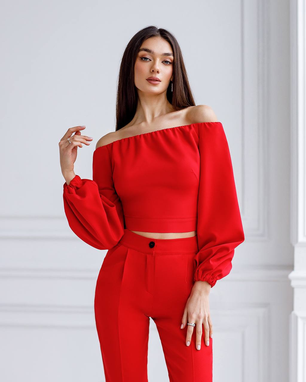 Puff Sleeves Blouses|Off The Shoulder Blouses