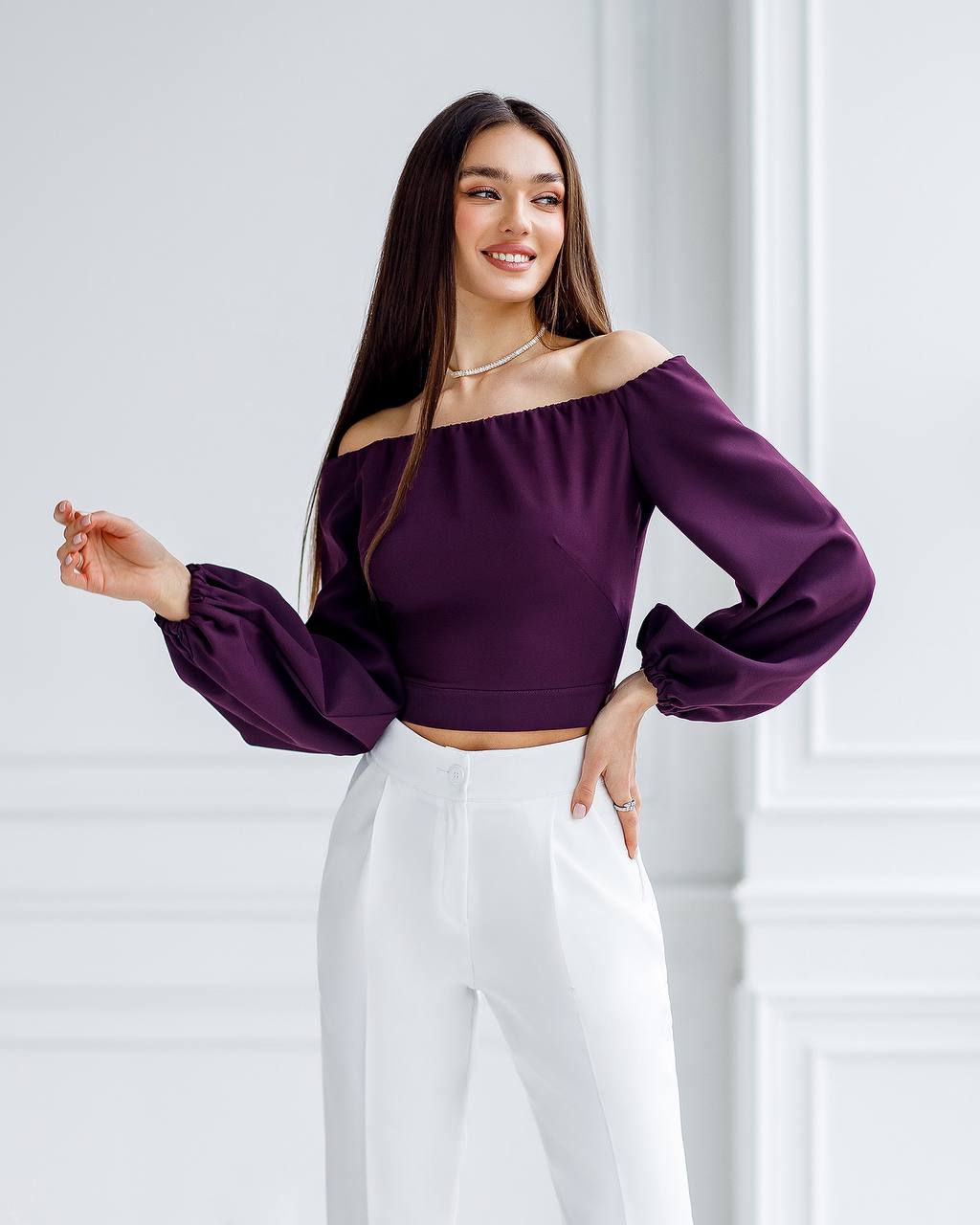 Puff Sleeves Blouses|Off The Shoulder Blouses