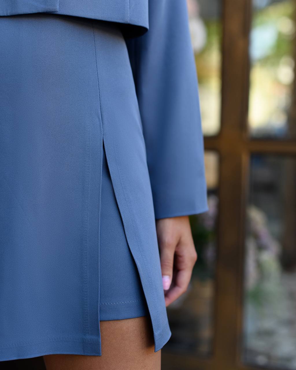 Two Piece Skirt Suit| Cropped Blazer with Skirt-Shorts