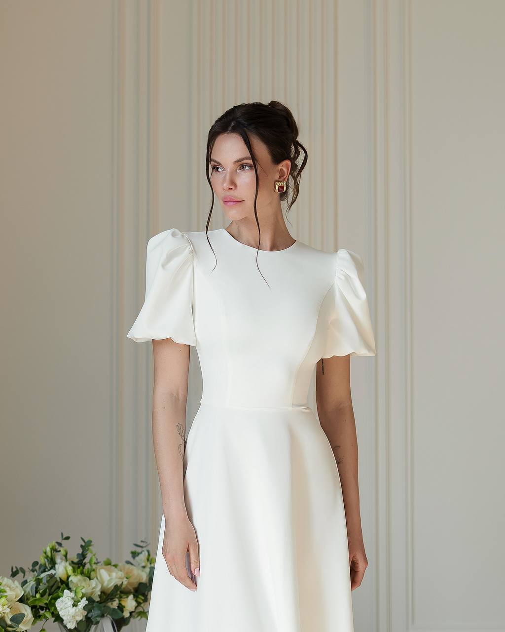 Bridal Midi Wedding Dress