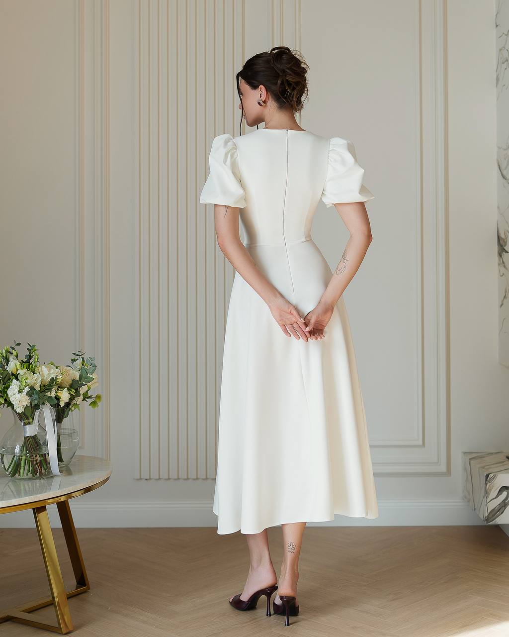 Bridal Midi Wedding Dress