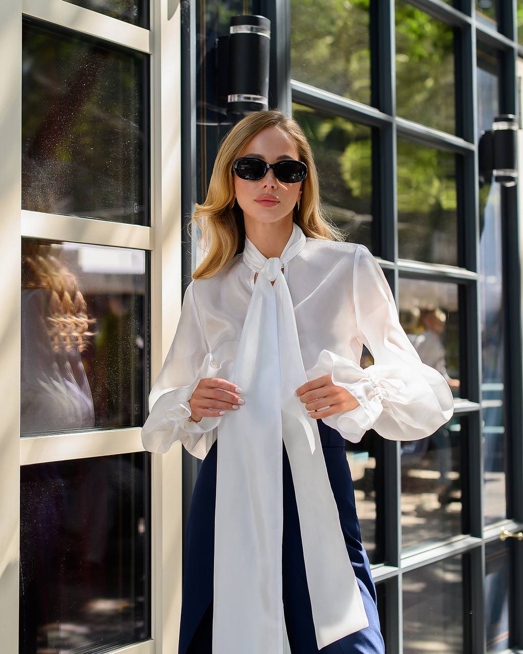 Blouse Long Sleeve with Bow