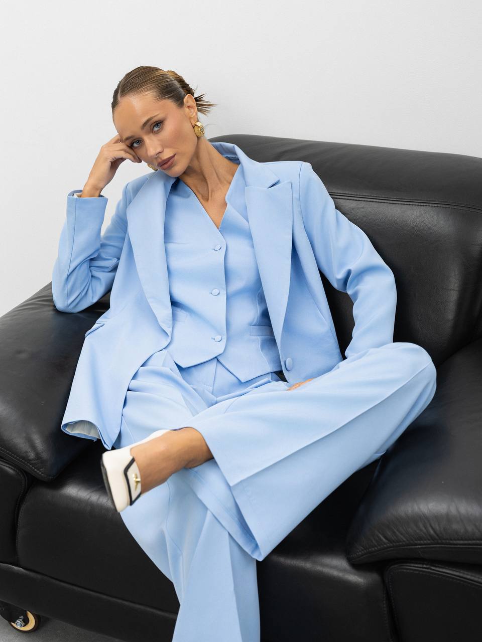 Women's Three Piece Pantsuit with Vest