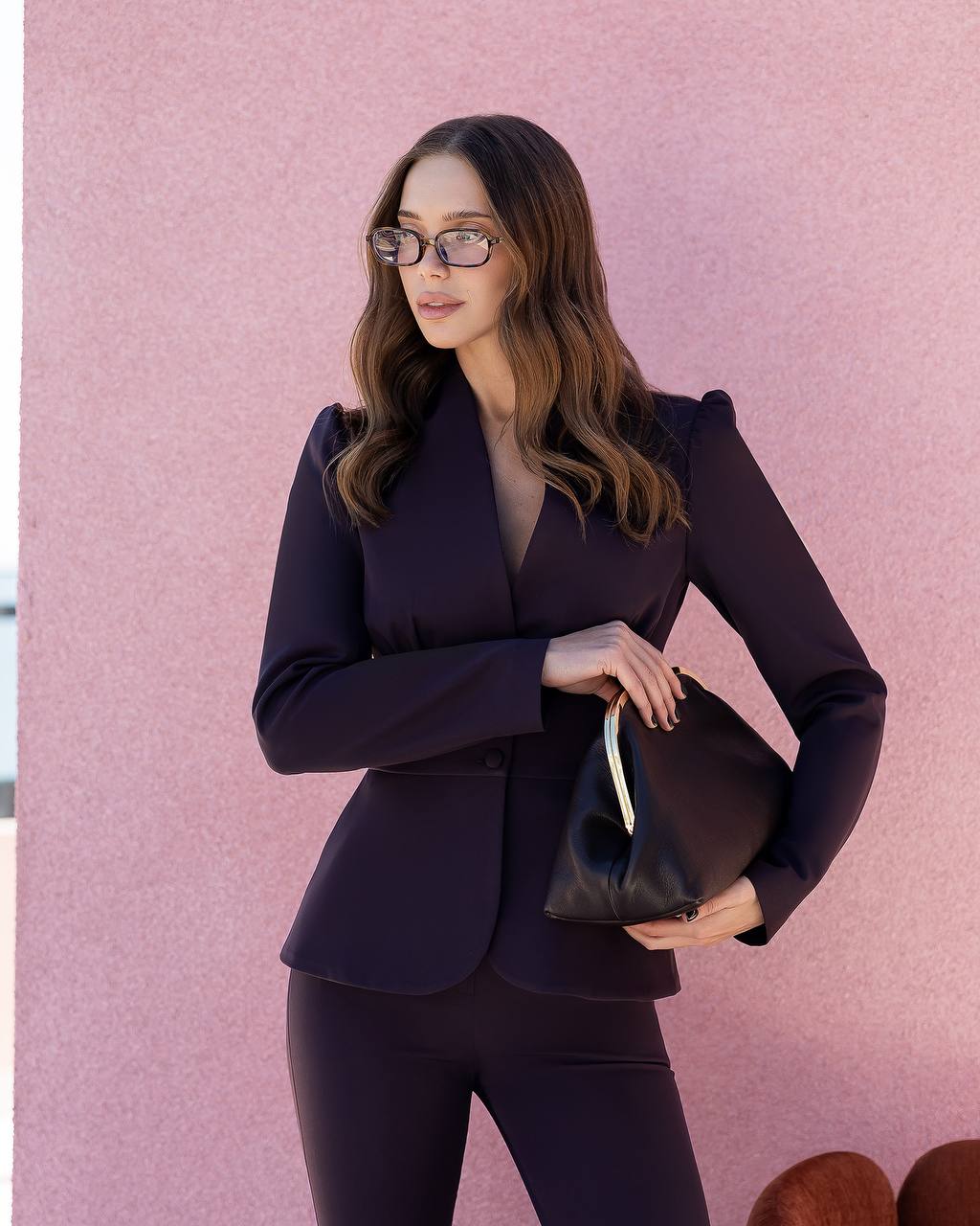 Women's Two Piece Pantsuit | Bell Bottom Pants with Fitted Blazer