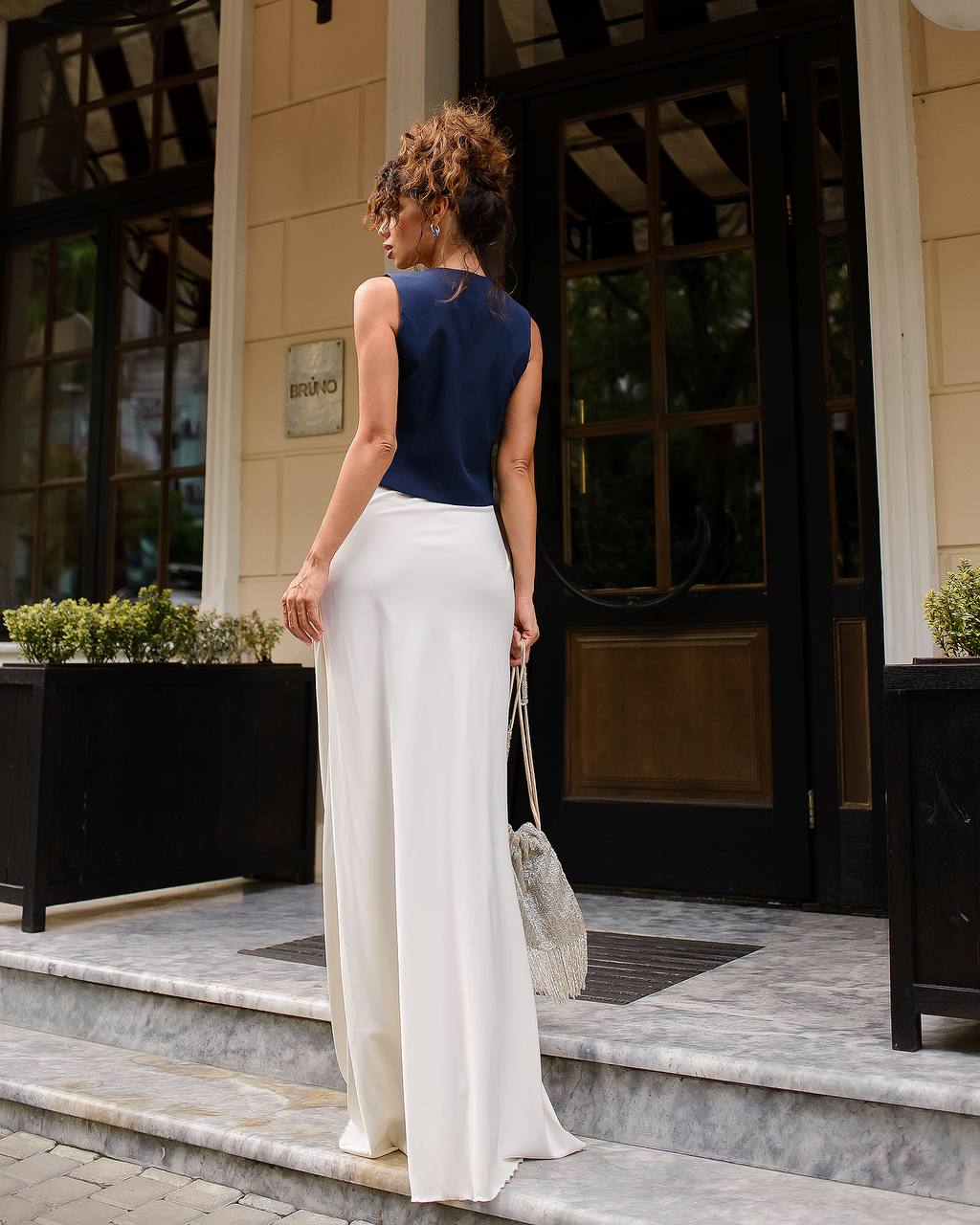 Mokko slip satin maxi skirt, wedding guest skirt