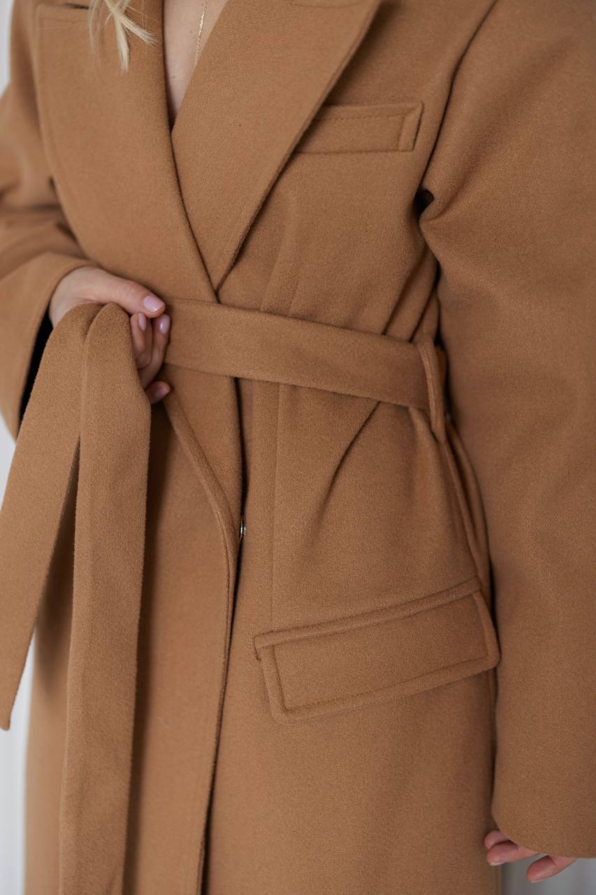 Сashmere Coats with Belt|Dropped Shoulder