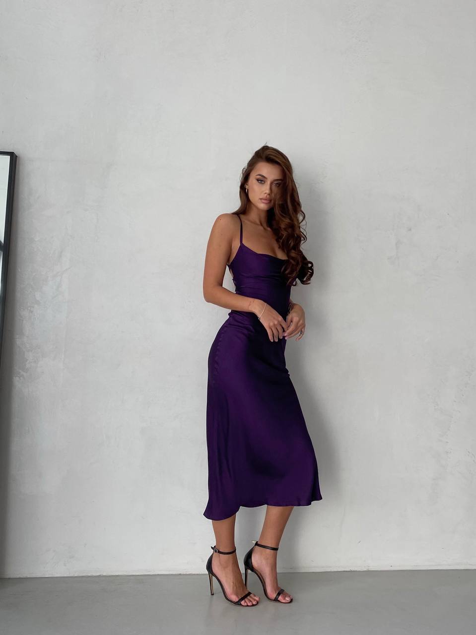 Adorable Purple Midi Dress