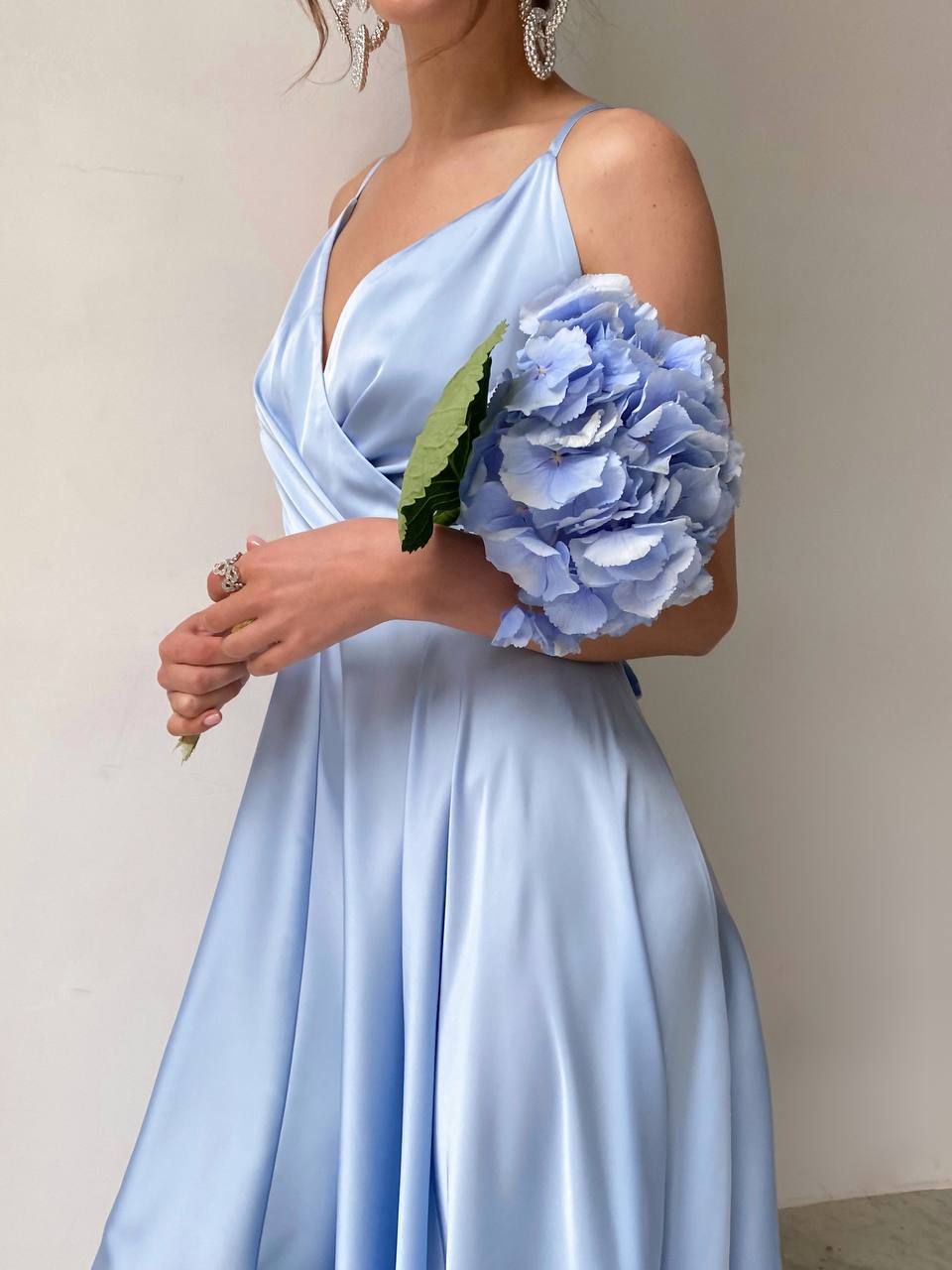 Blue Backless Sun Skirt Dress