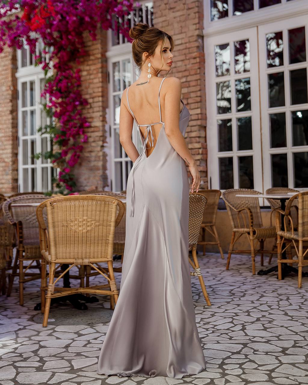 Open Back Maxi Sleeveless Dress