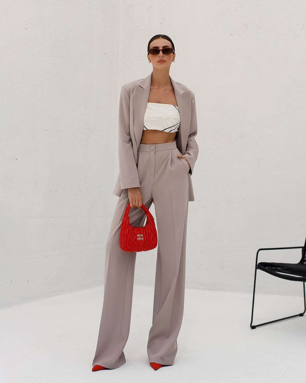 Designer Two Piece Pantsuit